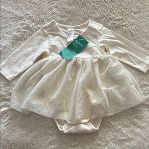 H&M Organic Cotton Baby Top in Cream